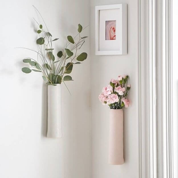 4- Vases on the wall