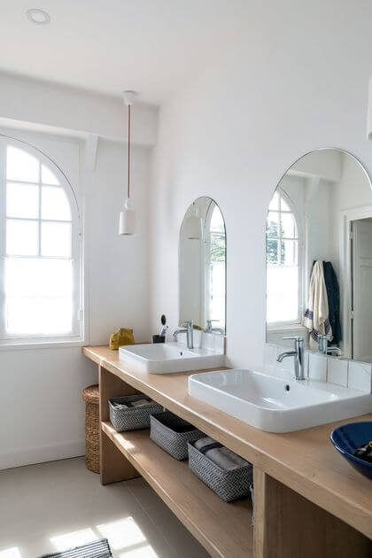 7- Double washbasin for double pleasure in a dream bathroom