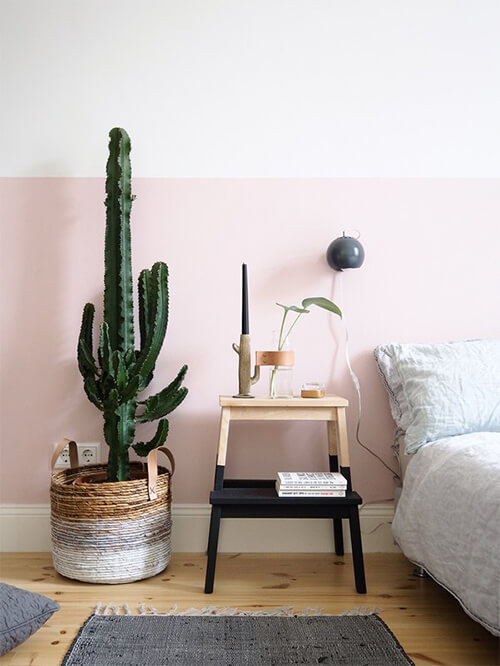 Pastel pink and Nordic decoration
